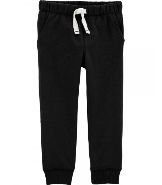 Carters Black Pull On Drawcord Joggers